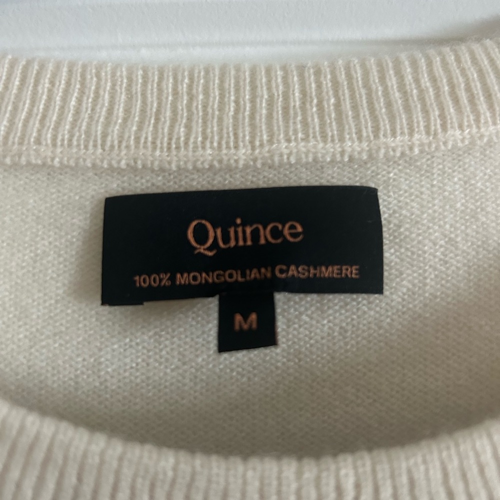 Quince women’s Cream Sweater - Picture 2 of 4